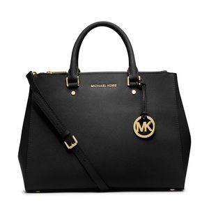 Michael Kors Saffiano Sutton Satchel Medium